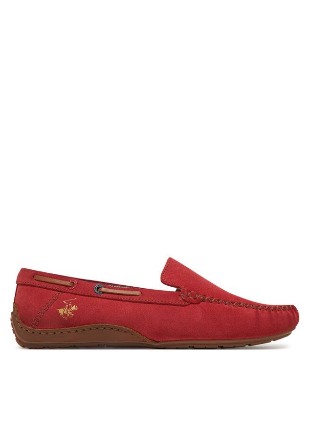Mokasyny Beverly Hills Polo Club. Kolor: czerwony