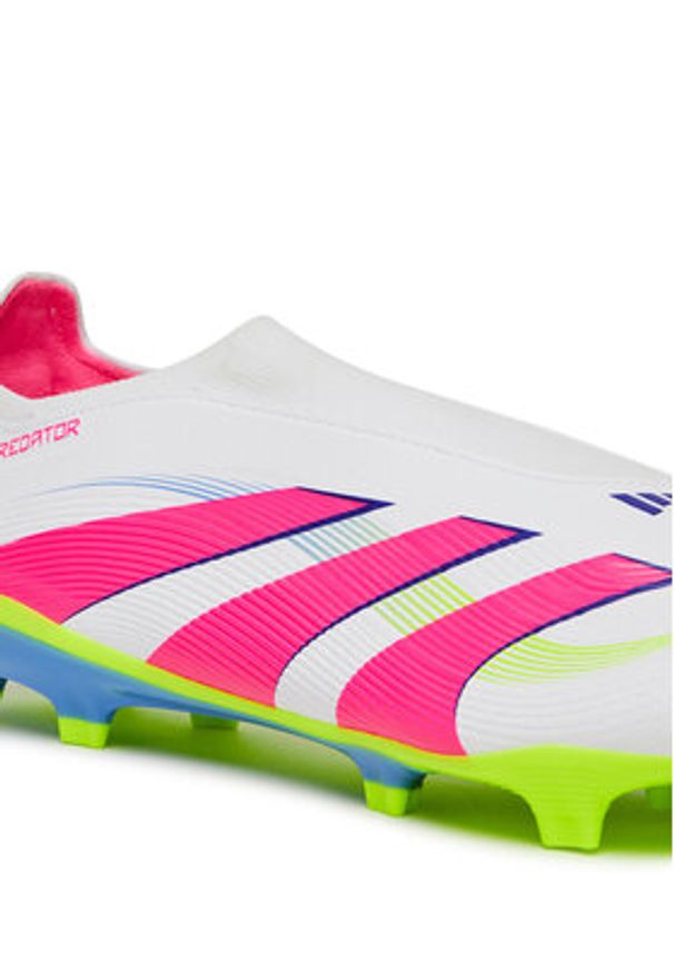Adidas - adidas Buty do piłki nożnej Predator League Laceless Firm/Multi-Ground ID3861 Biały. Kolor: biały. Materiał: skóra