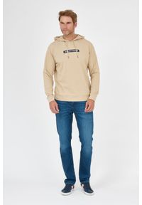 La Martina - LA MARTINA Beżowa bluza męska z kapturem, Rozmiar XL. Typ kołnierza: kaptur. Kolor: beżowy. Materiał: jersey #3