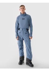 4f - 4F Spodnie snowboardowe membrana 10000 męskie - granatowe XXL. Kolor: niebieski. Materiał: dzianina, tkanina, materiał. Wzór: gładki. Sezon: zima. Sport: snowboard #1