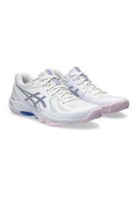 Buty do squasha damskie Asics Blade FF. Kolor: biały, wielokolorowy, niebieski