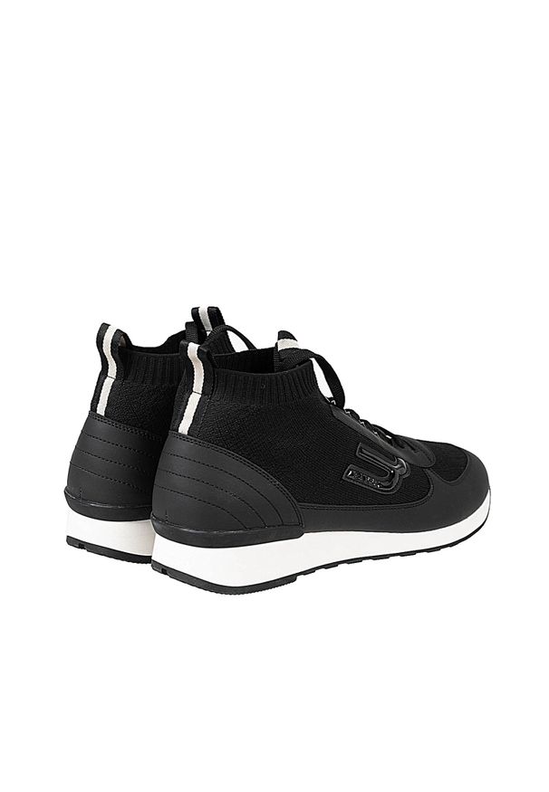Bally Sneakersy "Gabryo-T" | 6228451 | Gabryo-T | Mężczyzna | Czarny. Wysokość cholewki: za kostkę. Zapięcie: bez zapięcia. Kolor: czarny. Materiał: skóra, tkanina
