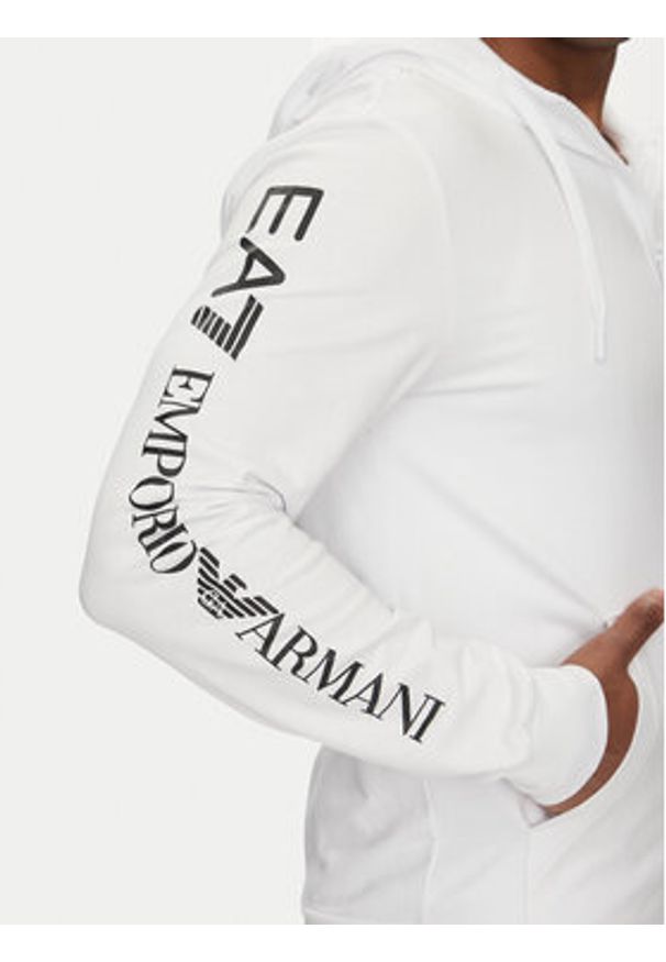 EA7 Emporio Armani Bluza 7M000568 AF13512 M0003 Biały Regular Fit. Kolor: biały. Materiał: bawełna