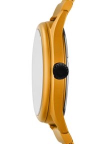 Emporio Armani - Zegarek AR11327. Kolor: żółty. Materiał: materiał