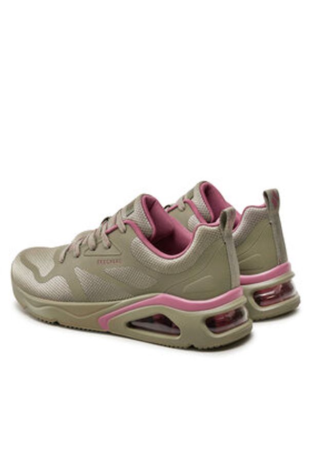 skechers - Skechers Sneakersy Tres-Air Uno 177421/OLV Zielony. Kolor: zielony. Materiał: materiał