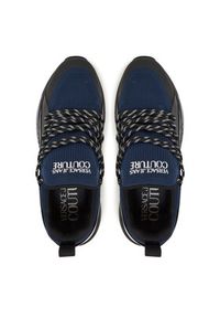 Versace Jeans Couture Sneakersy 78YA3SA3 Granatowy. Kolor: niebieski. Materiał: materiał #3