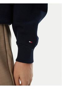 TOMMY HILFIGER - Tommy Hilfiger Bluza Modern Script WW0WW43844 Granatowy Regular Fit. Kolor: niebieski. Materiał: bawełna #2