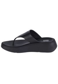 Japonki FitFlop F-Mode W FW4-090 czarne. Kolor: czarny. Materiał: skóra, guma. Sezon: lato #5