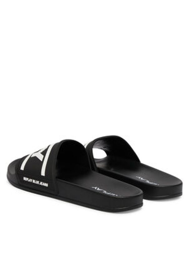 Replay - REPLAY Klapki GMF1A .000.C0078S Czarny. Kolor: czarny. Materiał: syntetyk