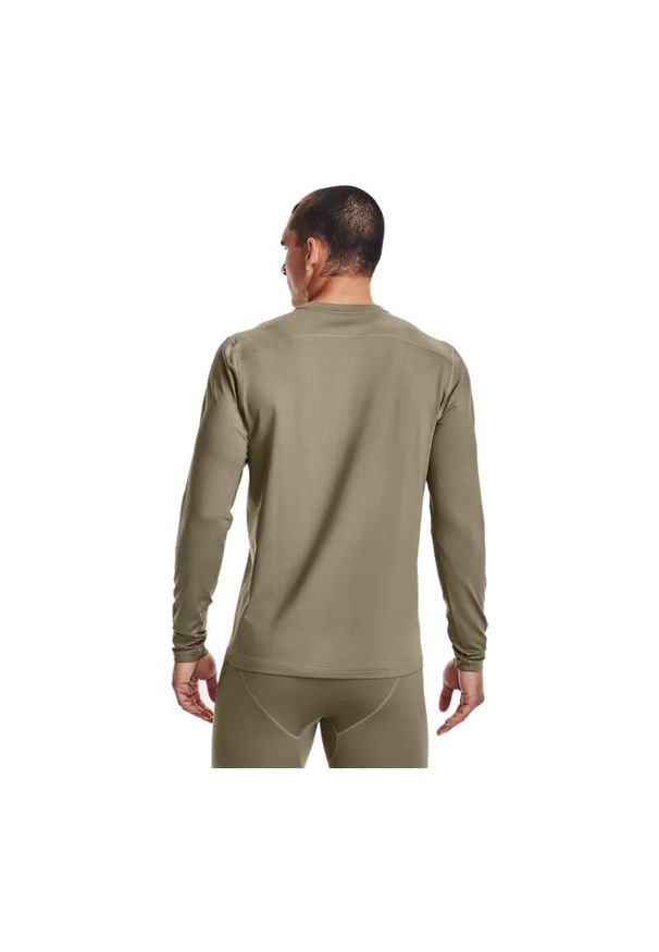 Koszulka termoaktywna męska Under Armour Tactical Crew CGI Base. Kolor: beżowy. Długość rękawa: długi rękaw. Długość: długie