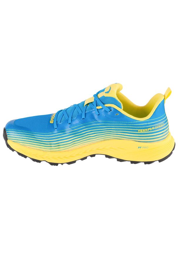 Inov-8 - Buty do biegania męskie, Trailfly Speed. Kolor: niebieski. Materiał: guma, materiał, tkanina, syntetyk