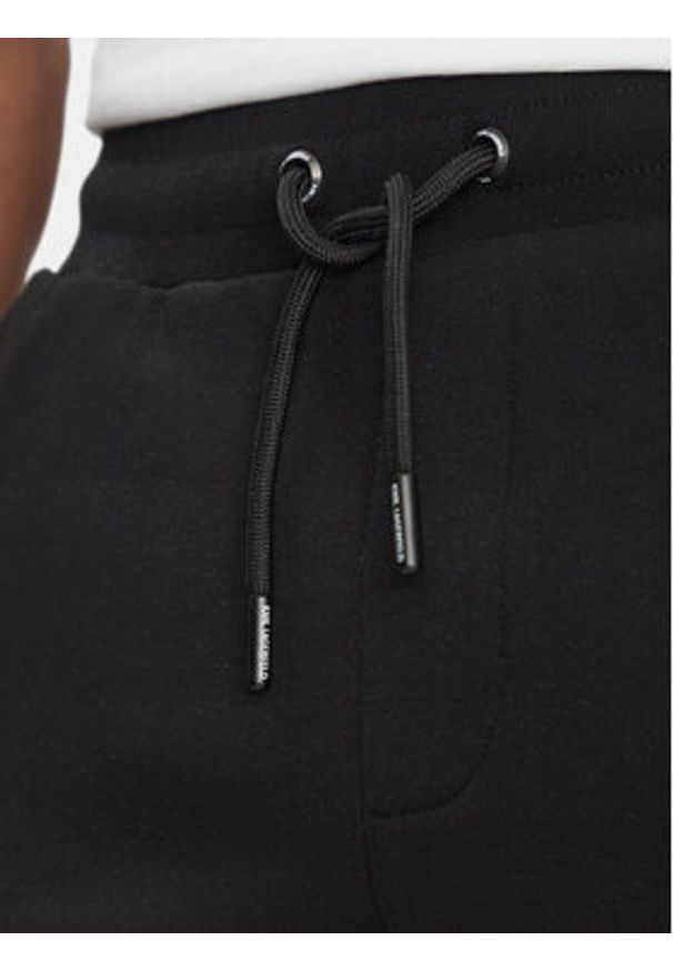 Karl Lagerfeld - KARL LAGERFELD Szorty sportowe 705014 552900 Czarny Regular Fit. Kolor: czarny. Materiał: bawełna. Styl: sportowy