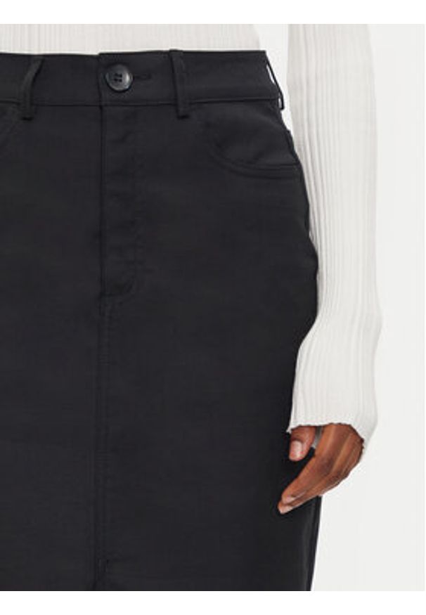 United Colors of Benetton - United Colors Of Benetton Spódnica jeansowa 4SQPD003W Czarny Regular Fit. Kolor: czarny. Materiał: bawełna