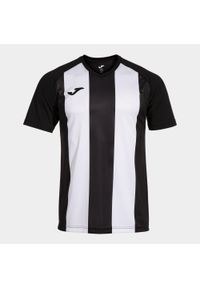 Koszulka z dekoltem w szpic Joma Inter IV. Typ kołnierza: dekolt w kształcie V. Kolor: wielokolorowy, biały, czarny. Materiał: poliester. Sport: piłka nożna
