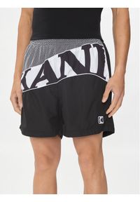 Karl Kani Szorty sportowe Wavy Retro 6013814 Czarny Loose Fit. Kolor: czarny. Materiał: syntetyk. Styl: sportowy, retro