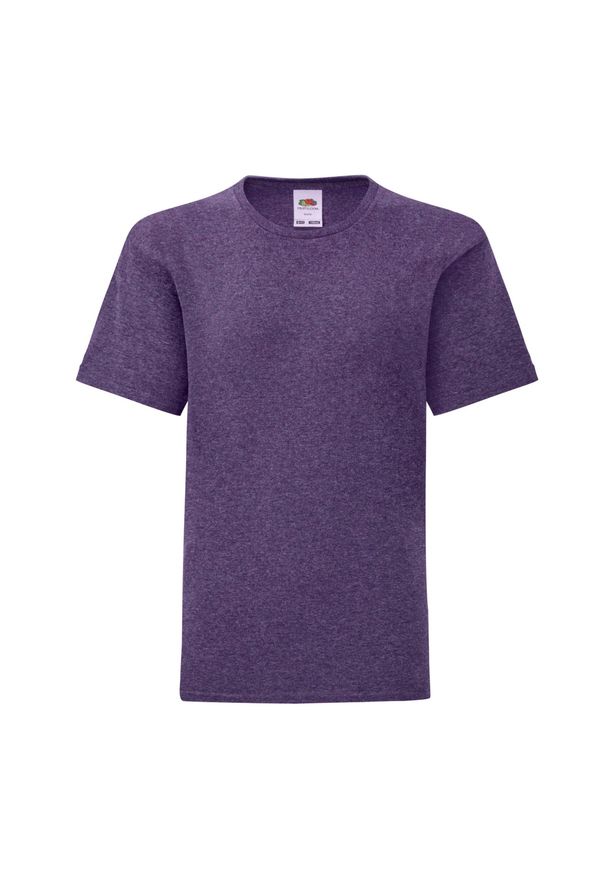 FRUIT OF THE LOOM - Koszulka Dziecięca Iconic Heather. Kolor: fioletowy