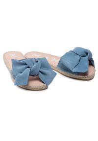 Manebi Espadryle Sandals With Bow M 3.0 J0 Niebieski. Kolor: niebieski. Materiał: skóra, zamsz