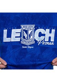 KKS LECH POZNAŃ - Koszulka Lech Poznań niebieska "Niech zwycięża". Kolor: niebieski. Sport: piłka nożna