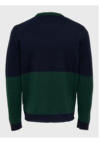 Only & Sons Sweter Xmas 22023346 Granatowy Regular Fit. Kolor: niebieski. Materiał: syntetyk