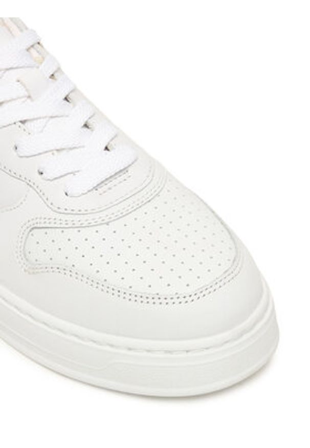 TOMMY HILFIGER - Tommy Hilfiger Sneakersy Th Sporty Cupsole Corp FW0FW09025 Biały. Kolor: biały. Materiał: skóra