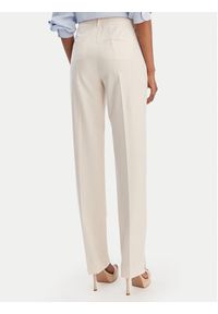 Marella Spodnie materiałowe Pagina 2613131081 Kremowy Slim Fit. Kolor: kremowy. Materiał: syntetyk #3