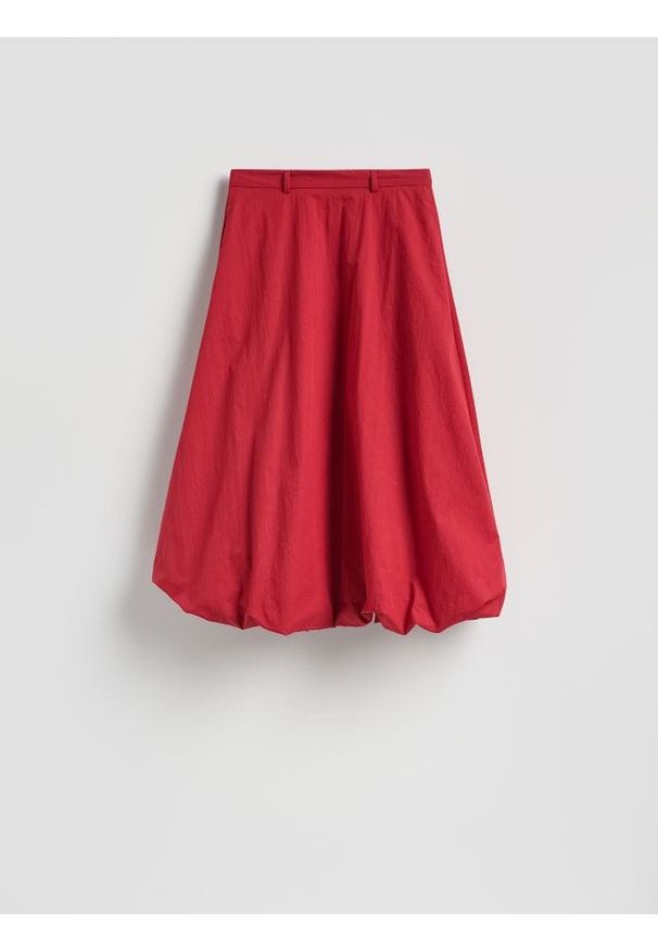 Reserved - Spódnica bombka - czerwony. Kolor: czerwony. Materiał: bawełna, tkanina