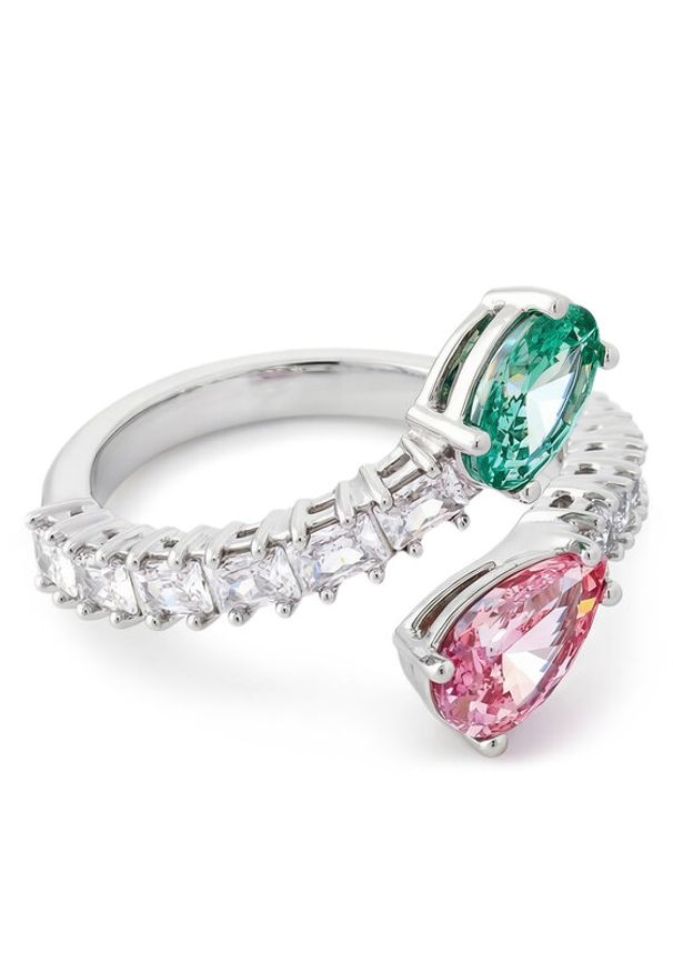 Swarovski Pierścionek 5737373 Srebrny. Materiał: metalowe. Kolor: srebrny