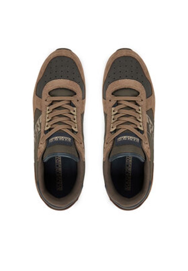 Napapijri Sneakersy Stab NP0A88XI Kolorowy. Materiał: zamsz, skóra. Wzór: kolorowy