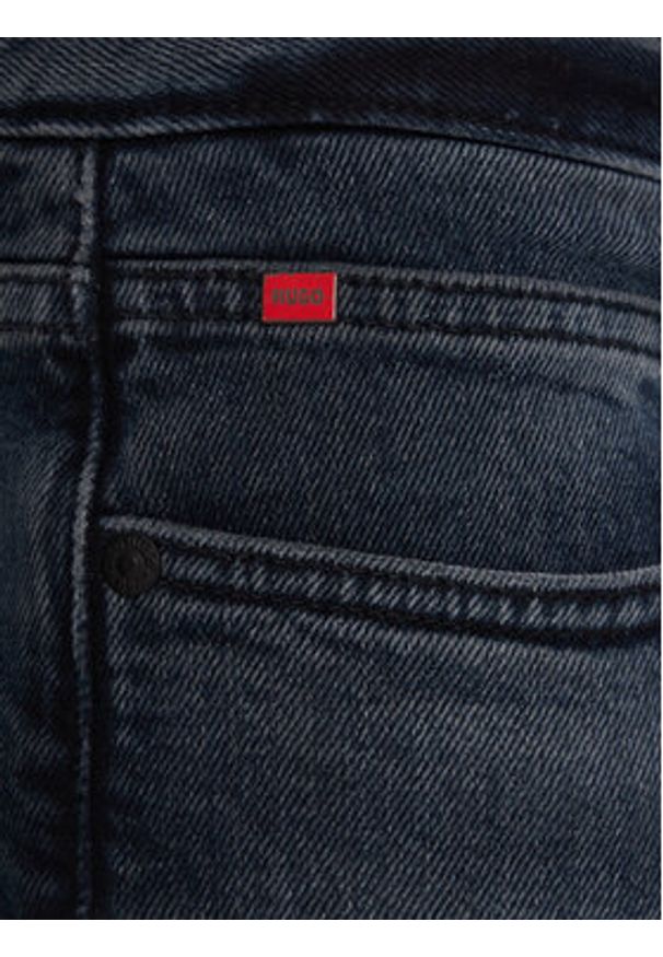 Hugo - HUGO Jeansy 50547247 Granatowy Extra Slim Fit. Kolor: niebieski