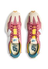 Sneakersy męskie multikolor New Balance MS327WT1. Zapięcie: pasek. Kolor: wielokolorowy. Materiał: materiał, zamsz, skóra, guma. Szerokość cholewki: normalna. Wzór: paski, aplikacja, kolorowy. Sport: bieganie #2