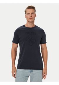 Guess T-Shirt M6YI54 K4610 Granatowy Regular Fit. Kolor: niebieski. Materiał: bawełna #1