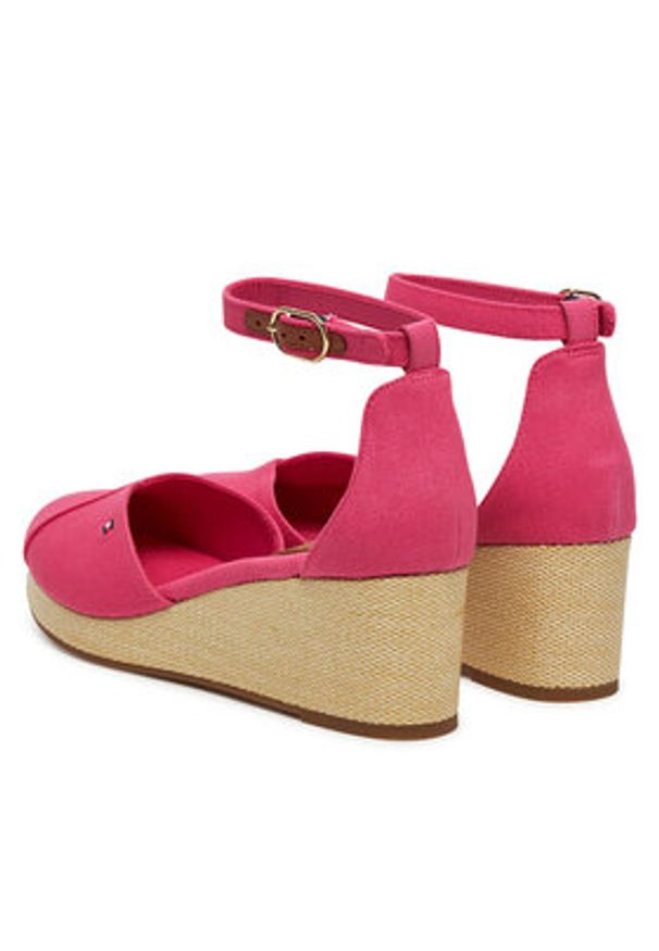 TOMMY HILFIGER - Tommy Hilfiger Espadryle FW0FW08657 Różowy. Kolor: różowy. Materiał: materiał