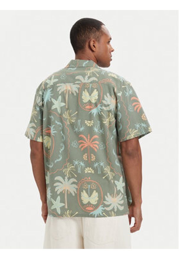 Billabong Koszula Vacay EBYWT03019 Zielony ciemny Relaxed Fit. Kolor: zielony. Materiał: bawełna