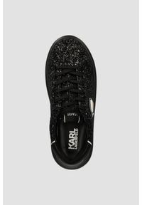 Karl Lagerfeld - KARL LAGERFELD Czarne sneakersy KAPRI Karl NFT Lo Lace, Rozmiar 38. Kolor: czarny