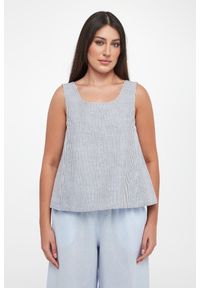 Top damski lniany Caliga MM. Materiał: len #2