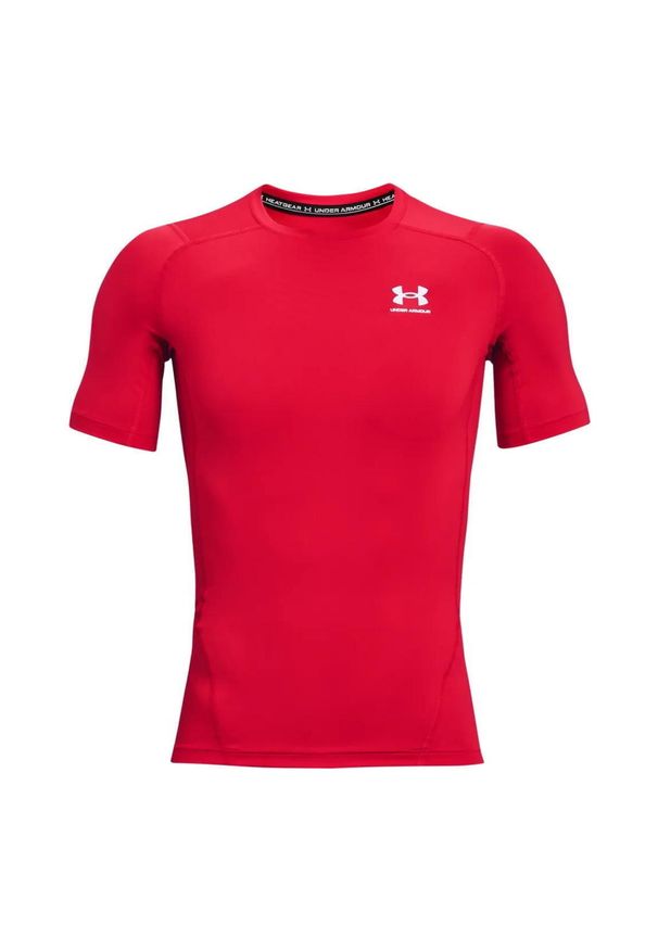 Jersey Under Armour à manches courtes. Kolor: czerwony, biały, wielokolorowy. Materiał: jersey. Sport: fitness