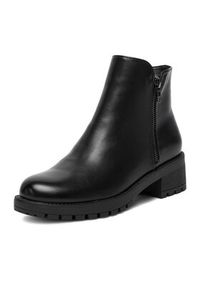 Jenny - JENNY Botki CEO-JILL HY12618-3 Czarny. Kolor: czarny. Materiał: syntetyk, materiał