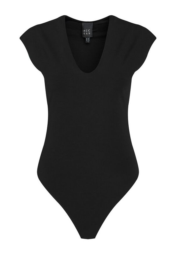ACCESS FASHION Body 54-2150-377 Czarny Slim Fit. Kolor: czarny. Materiał: syntetyk