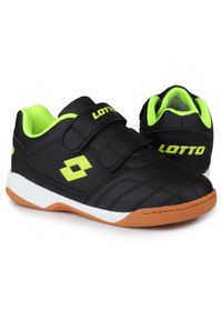 LOTTO - Buty dziecięce do piłki nożnej Lotto PACER K. Kolor: czarny, zielony, brązowy, żółty, wielokolorowy. Sport: piłka nożna #1