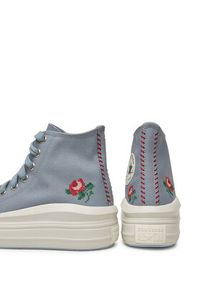 Converse Trampki Chuck Taylor All Star Move Platform Rose A12571C Szary. Kolor: szary. Materiał: materiał. Obcas: na platformie #6