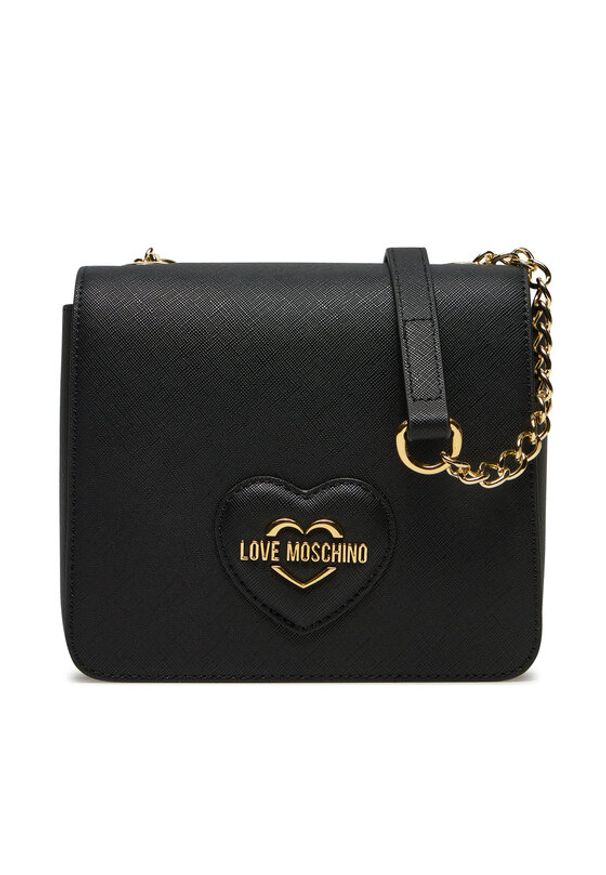 Love Moschino - LOVE MOSCHINO Torebka JC4269PP0LKL0000 Czarny. Kolor: czarny. Materiał: skórzane