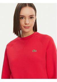 Lacoste Bluza SF8347 Czerwony Regular Fit. Kolor: czerwony. Materiał: bawełna, syntetyk #4