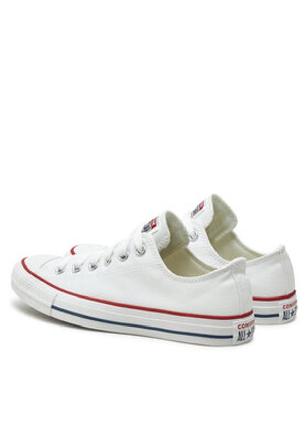 Converse Trampki Chuck Taylor All Star Ox M7652C Biały. Kolor: biały. Materiał: materiał