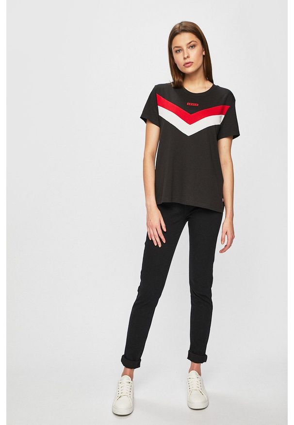 Levi's® - Levi's - Jeansy 721. Okazja: na spotkanie biznesowe. Kolor: czarny. Styl: biznesowy