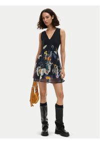 Desigual Sukienka letnia Uve 26SWVW47 Czarny Regular Fit. Kolor: czarny. Materiał: bawełna. Sezon: lato #1
