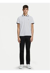 Jack & Jones - Jack&Jones Polo Paulos 12136668 Biały Slim Fit. Typ kołnierza: polo. Kolor: biały. Materiał: bawełna #5