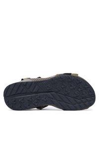 Adidas - adidas Sandały Terrex Hydroterra JR8411 Khaki. Kolor: brązowy. Materiał: materiał #3