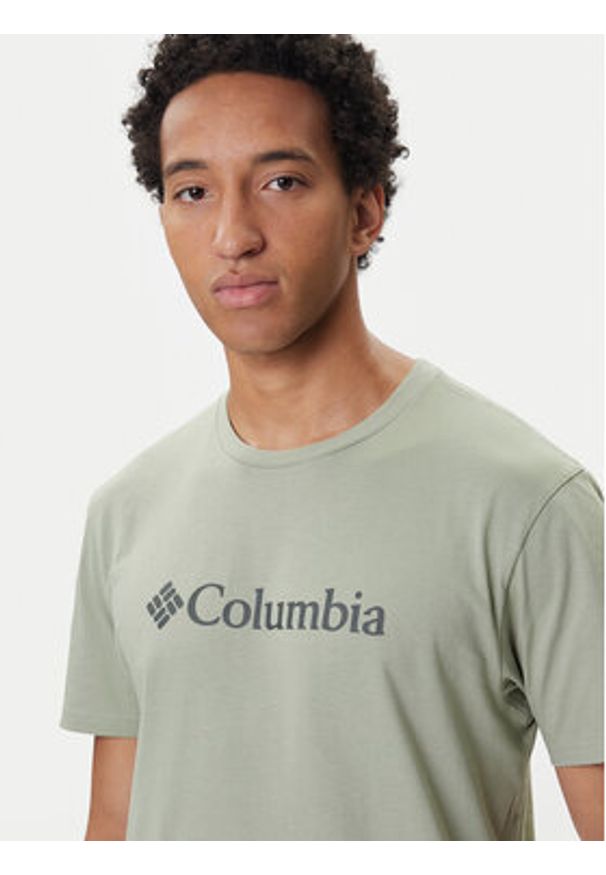 columbia - Columbia T-Shirt Csc Basic Logo™ 1680053 Zielony Regular Fit. Kolor: zielony. Materiał: bawełna