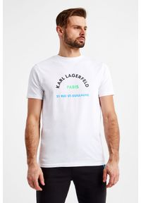 Karl Lagerfeld - T-SHIRT KARL LAGERFELD. Materiał: tkanina. Wzór: nadruk, kolorowy #5