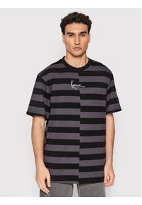 Karl Kani T-Shirt Small Signature Split Stripe 6033291 Szary Regular Fit. Kolor: szary. Materiał: bawełna